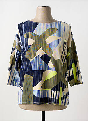 Pull coupe droite manches 3/4 vert BETTY BARCLAY femme