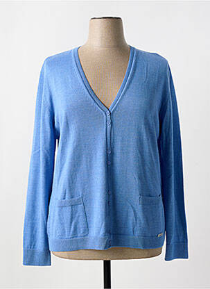 Gilet manches longues stretch bleu DANEVA femme