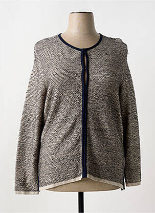Gilet manches longues col rond gris GERRY WEBER femme