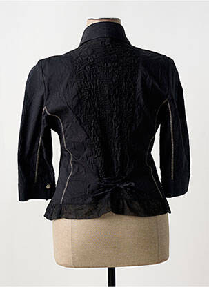 Chemisier coupe cintrée manches 3/4 noir COCO MENTHE femme