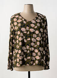 Blouse imprimé fleurs manches longues vert SIGNE NATURE femme