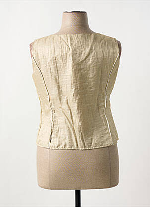 Gilet sans manche coupe cintrée or PLAIT-IL ? femme