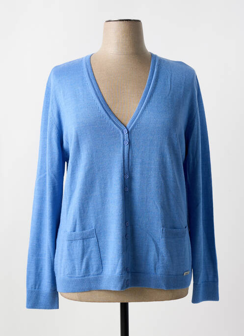 Gilet manches longues bleu DANEVA pour femme