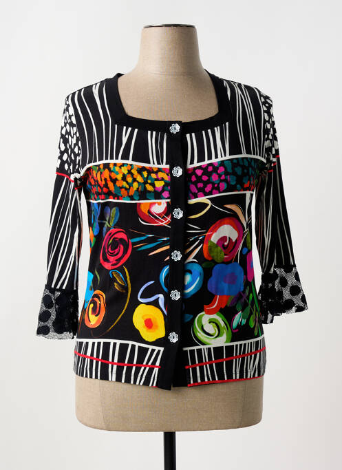 Gilet manches longues noir OLIVIER PHILIPS pour femme