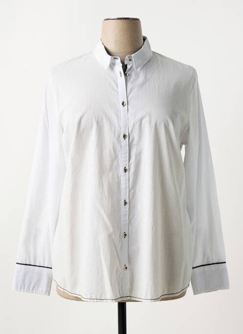 Chemisier coupe droite manches longues bleu BETTY BARCLAY femme