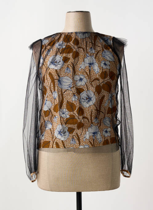 Top noir COP COPINE pour femme