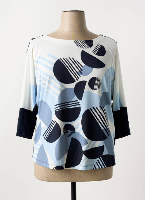 T-shirt bleu SAMOON pour femme