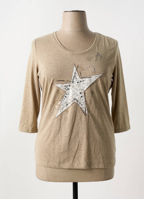 T-shirt marron BETTY BARCLAY pour femme