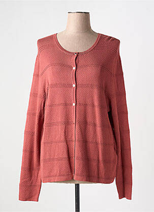 Gilet manches longues col rond rose GERRY WEBER femme