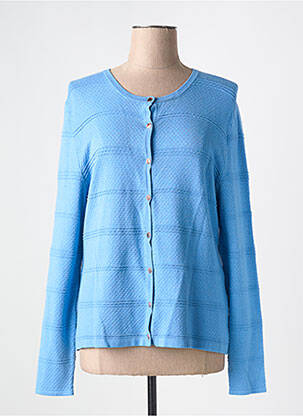 Gilet manches longues fermeture boutonnée sur le devant bleu GERRY WEBER femme