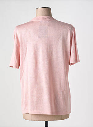 T-shirt coupe droite manches courtes rose I.ODENA femme