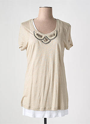 T-shirt coupe cintrée manches courtes beige GERRY WEBER femme