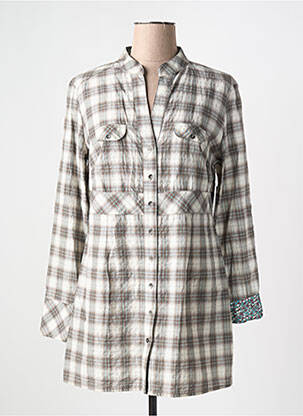 Chemisier coupe cintrée manches longues gris BETTY BARCLAY femme