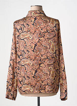 Chemisier imprimé fantaisie manches longues marron LIU JO femme
