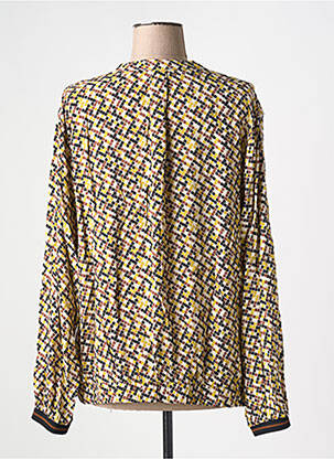 Blouse tissage popeline manches longues jaune BETTY BARCLAY femme