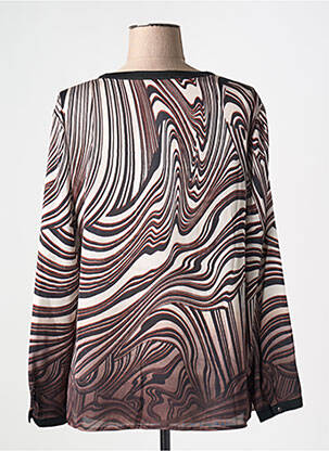 Blouse imprimé fantaisie manches longues marron GERRY WEBER femme