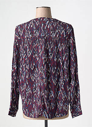 Blouse tissage popeline manches longues violet S.OLIVER femme