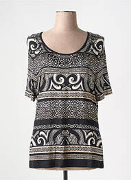 T-shirt imprimé fantaisie manches courtes noir GERRY WEBER femme