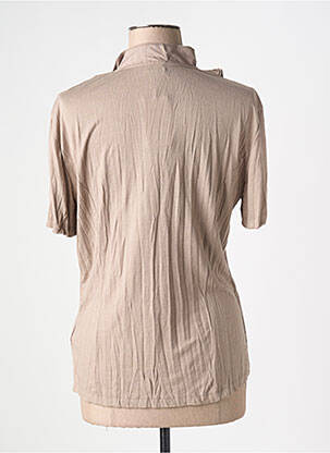 Chemisier coupe cintrée manches courtes beige GERRY WEBER femme