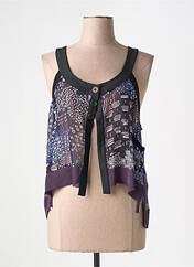 Gilet sans manche violet MADO ET LES AUTRES pour femme seconde vue