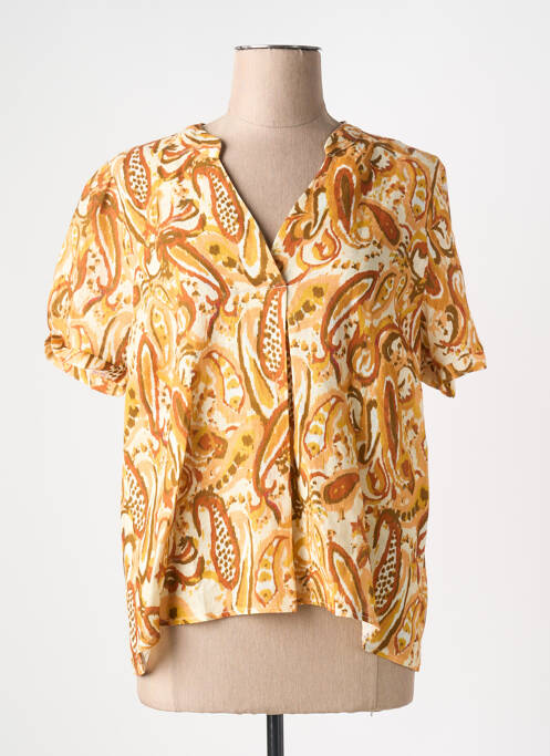 Blouse orange LA FEE MARABOUTEE pour femme