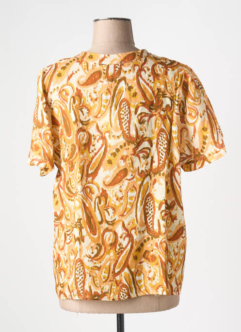 Blouse orange LA FEE MARABOUTEE pour femme
