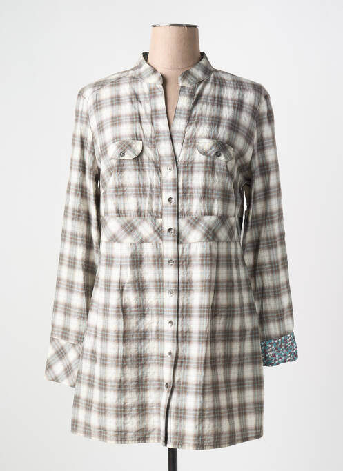 Chemisier coupe cintrée manches longues gris BETTY BARCLAY femme