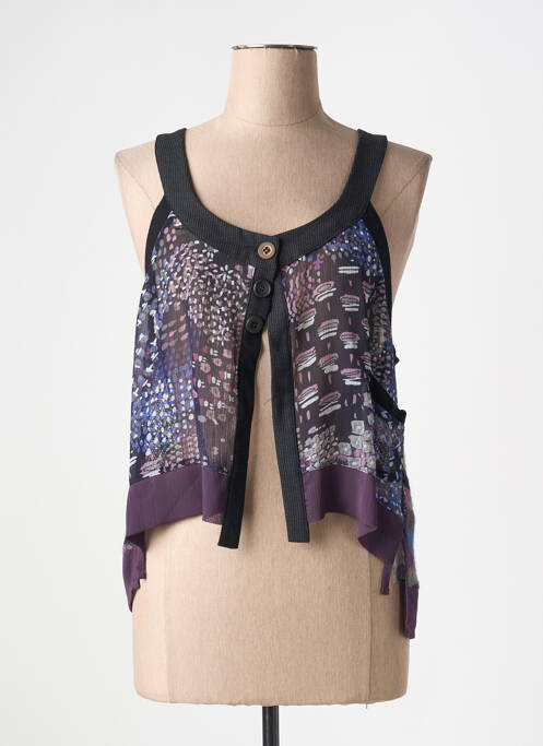 Gilet sans manche violet MADO ET LES AUTRES pour femme