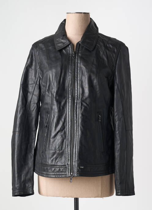 Veste en cuir noir OAKWOOD pour femme