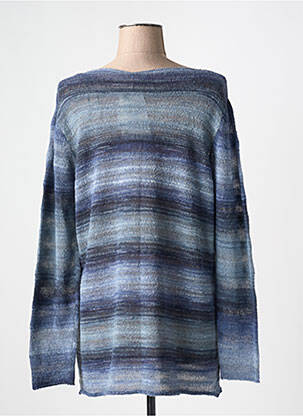 Pull tissage chiné manches longues bleu GERRY WEBER femme