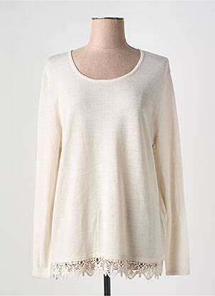 Pull tunique stretch manches longues beige GERRY WEBER femme