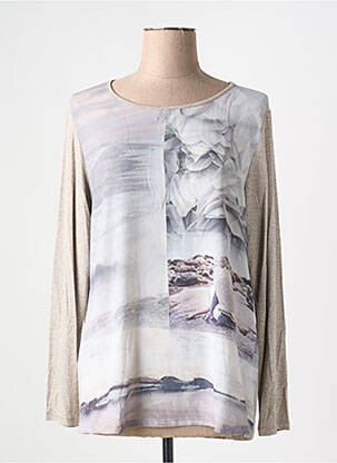 T-shirt manches longues manches longues beige LE COMTE femme