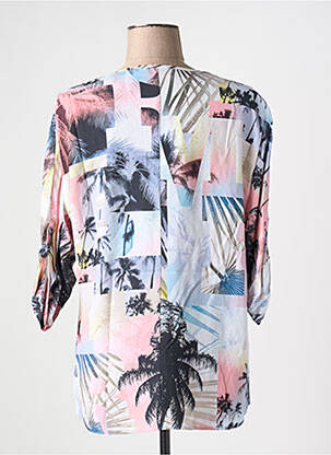 Blouse tissage popeline manches 3/4 rose GERRY WEBER femme