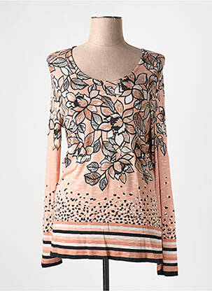 Pull coupe cintrée manches longues orange GERRY WEBER femme
