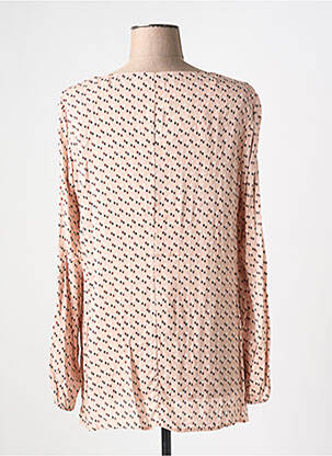 Blouse col rond manches longues rose SAMSON femme