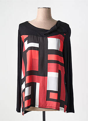 T-shirt manches longues manches longues noir CHRISTINE LAURE femme
