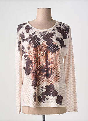 T-shirt manches longues manches longues beige TAIFUN femme