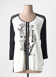 T-shirt manches 3/4 manches 3/4 noir GERRY WEBER femme