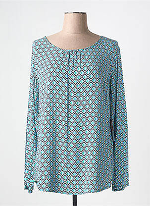 Blouse col rond manches longues bleu BETTY BARCLAY femme