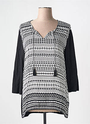 Tunique manches longues imprimé fantaisie noir GERRY WEBER femme