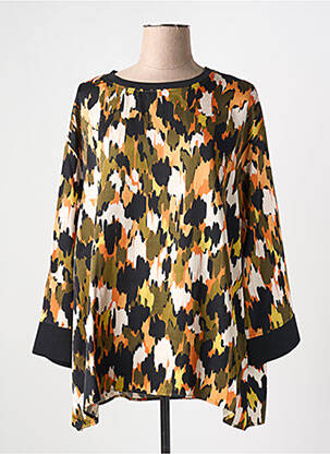 Blouse col rond manches 3/4 vert S.OLIVER femme