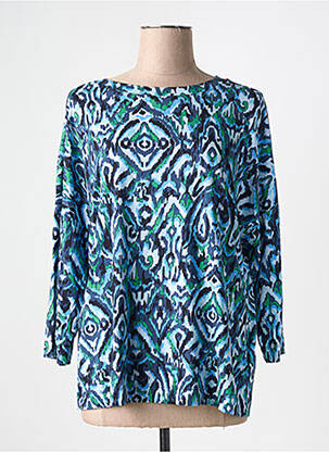 Blouse imprimé fantaisie manches 3/4 bleu CECIL femme
