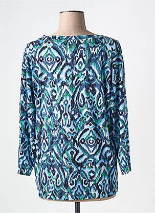 Blouse imprimé fantaisie manches 3/4 bleu CECIL femme