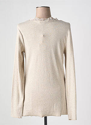 Top stretch manches longues beige OUI femme