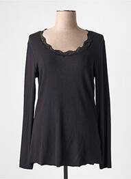 Top stretch manches longues noir OUI femme