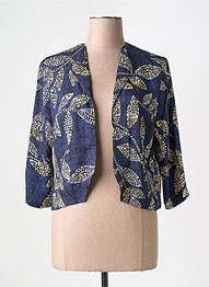 Boléro col v bleu GEVANA femme