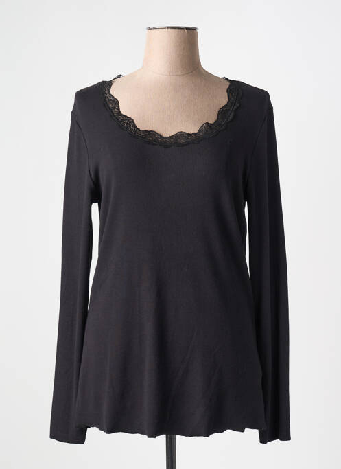 Top noir OUI pour femme