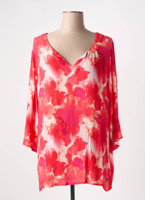 Tunique manches longues rouge AGATHE & LOUISE pour femme