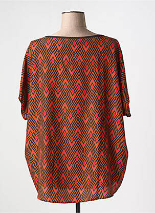 Blouse manches courtes manches courtes orange LOLA ESPELETA femme