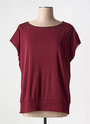 Blouse manches courtes manches courtes rouge S.OLIVER femme